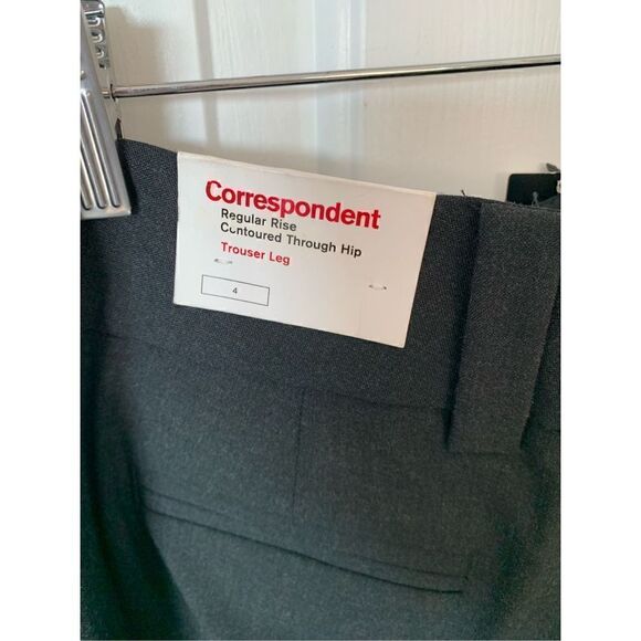 Express dress pants new size 4 straight leg black/gray - Picture 4 of 6